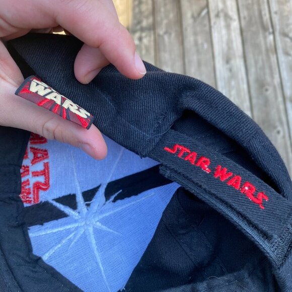Vintage 1996 Star Wars Embroidered Baseball Hat Cap Black Red - Picture 4 of 6